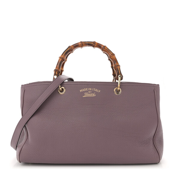 Gucci Pebbled Calfskin Medium Bamboo #182810G57B - Picture 1 of 15